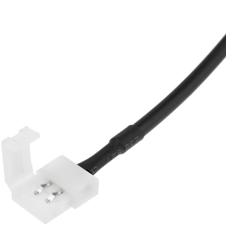 Wtyk zasilania DC 2.1 / 5.5 mm MONTAŻOWY Z KABLEM ZATRZASK 15cm