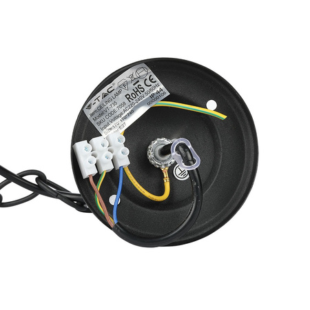 Lampa Ogrodowa Wisząca E27 Na łańcuchu Czarny VT-735 V-TAC