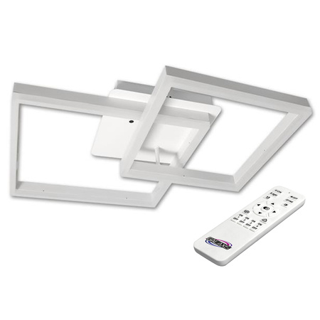 Lampa Sufitowa Żyrandol LED 70W CCT GALAXIS HERKULES Biały + Pilot Sterujący