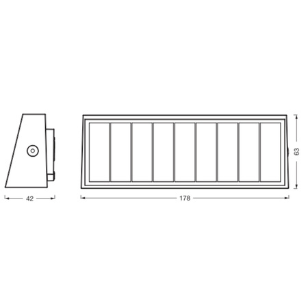 Kinkiet Ogrodowy Lampa Elewacyjna Zewnętrzna LED z Czujnikiem Zmierzchu 7.1W 410lm 3000K Ciepła Ściemnialna Szary IP44 Endura Osram