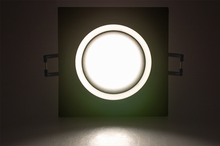 Oprawa HALOGENOWA CLARO Podtynkowa Stała KWADRAT Czarna GU10