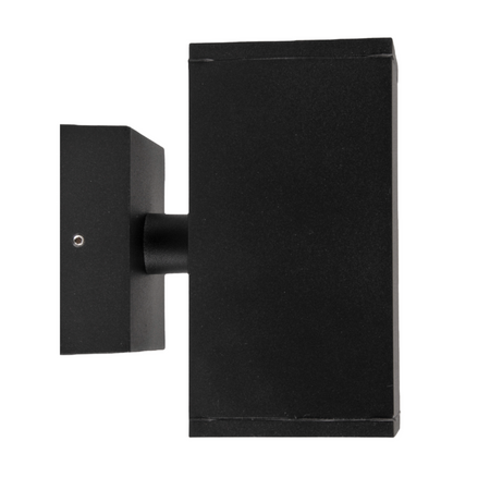 Kinkiet Ścienny Lampa Elewacyjna Zewnętrzna 12W GU10 Czarny IP54 Morris Sanico Goldlux