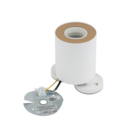 Oprawa Natynkowa Sufitowa GU10 SPOT TUBA Biała SET 8896 Nowodvorski