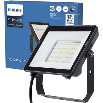 Naświetlacz LED Lampa Reflektor 30W 2850lm 6500K IP65 Czarny ProjectLine Philips