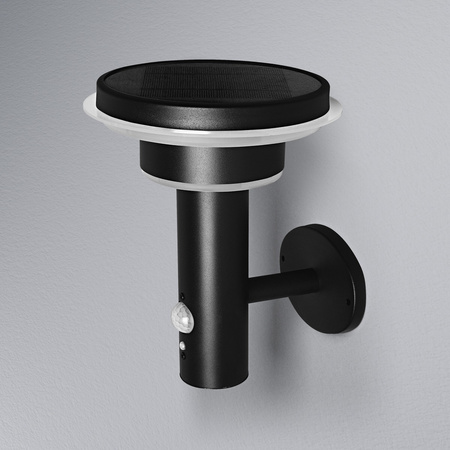 Lampa Ogrodowa Zewnętrzna Kinkiet Elewacyjny LED 6W 400lm 3000K IP44 Czarny Z Czujnikiem Ruchu i Zmierzchu Endura Ledvance