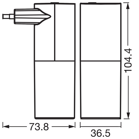 Lampa do Gniazdka Nocna Punktowa 0.2W 3lm 3000K Ciepła 360° Czarna Lunetta Osram