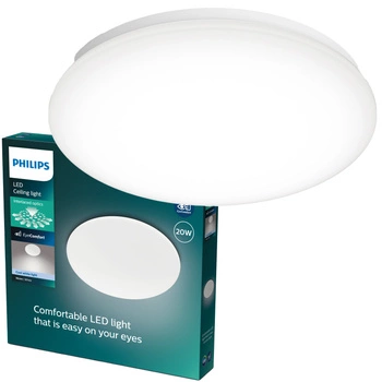 Lampa Sufitowa Plafon LED 20W 2300lm 4000K Biała Moire CL200 Philips