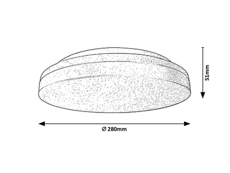 Plafon LED Lampa Sufitowa Oprawa Ścienna Natynkowa 24W 2400lm 3000-6000K CCT Biały IP54 Industrialny Zenon 2698 Rabalux