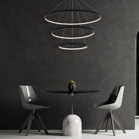 Lampa Wisząca Zwis 60W 8000lm 4000K Neutralna 120° Czarna LEA Sanico Goldlux