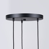 Lampa Sufitowa Wisząca Zwis 3x G9 Nieregularna Czarna Nowoczesna Brina Sollux