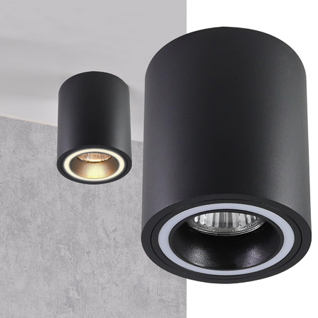 Oprawa Natynkowa Punktowa Spot GU10 Czarna FALCO Sanico Goldlux