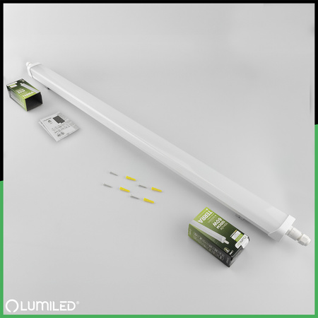 Oprawa Hermetyczna LED Warsztatowa Lampa 120cm do Garażu 60W 4000K Wodoszczelna TERRA LUMILED