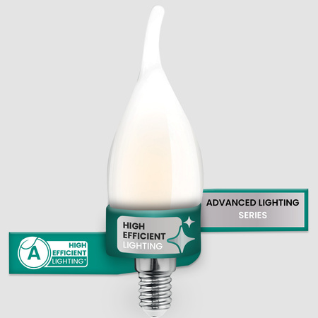 Żarówka LED E14 Świeczka BA35 2,2W 470lm = 40W 2700K Ciepła 360° Filament KLASA A LUMILED