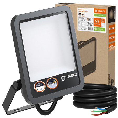 Naświetlacz LED Reflektor Zewnętrzny Lampa 125W 15000lm 4000K IP66 Czarny Floodlight Ledvance