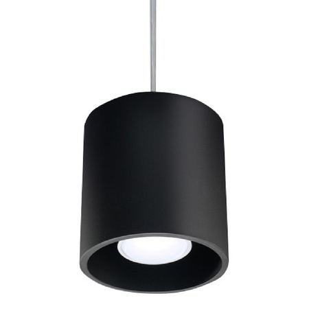 Lampa Sufitowa Wisząca Zwis GU10 Cylindryczna Czarna Nowoczesna Orbis Sollux