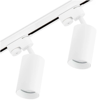 Zestaw Szyna Oświetleniowa Szynoprzewód 1m + 2x Reflektor Szynowy SAGI GU10 Biały LUMILED