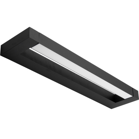 Lampa nad Lustro ASTER Kinkiet Ścienny LED Łazienkowa 2x16W 2240lm Czarna Neutralna 90cm IP54 góra/dół 360°