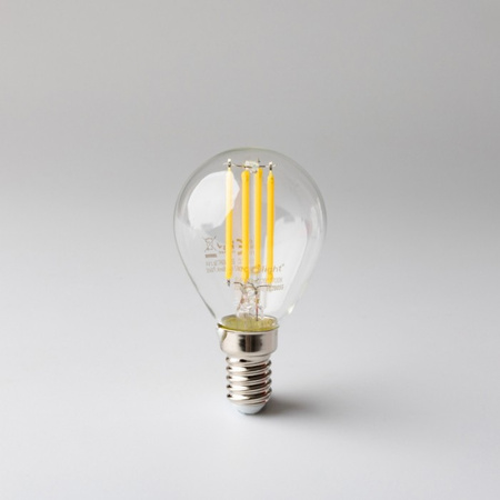 Żarówka LED Kulka P45 E14 6W 720lm 2700K Ciepła FILAMENT Ecolight