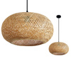 Lampa Wisząca Dekoracyjna Zwis Bambusowa E27 Boho Belmo Kobi