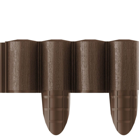 Palisada Ogrodowa Płotek Border Obrzeże Trawnikowe 4 ECO Brązowa 2.4 m Mocne Mrozoodporne CELLFAST