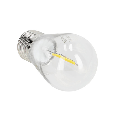 Żarówka LED E27 Kulka 1W 50lm 3000K Ciepła 220° Kobi