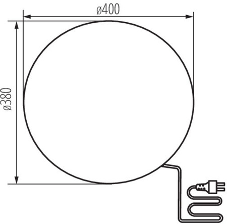 Lampa Oprawa Ogrodowa KULA STONO 40cm E27 IP65 Kanlux