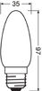 Żarówka LED B35 Świeczka E27 4W = 40W 470lm 4000K Neutralna 300° Retrofit Filament CLASSIC Osram