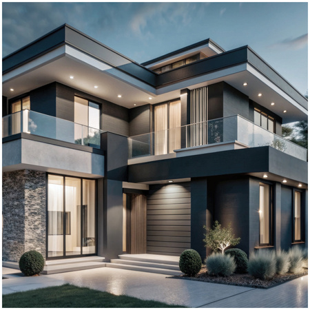 Naświetlacz LED Zewnętrzny Ogrodowy 10W 800lm 4000K Neutralny 120° z Czujnikiem Ruchu i Zmierzchu IP65 Czarny MHC Kobi