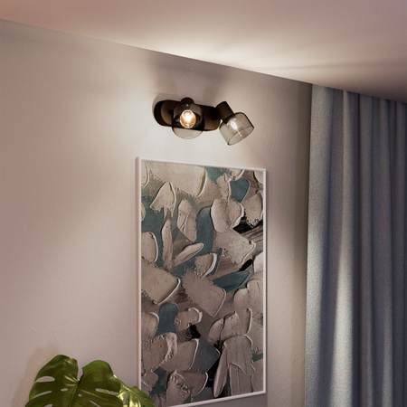 Lampa Sufitowa Reflektor 2x E14 Czarna Sleet Philips