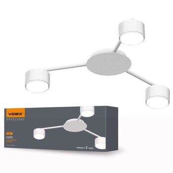 Lampa Sufitowa Żyrandol Oprawa 3x GX53 LED Biała Nowoczesna Videx