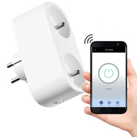 Inteligentne Gniazdko Wifi SMART Tuya Podwójne Gniazdo z wyłącznikiem 16A