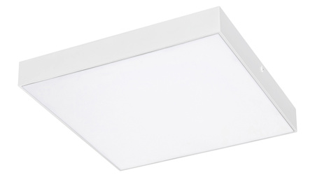 Lampa Sufitowa LED Ogrodowa Zewnętrzna TARTU IP44 18W Plafon Kwadratowa Biała RABALUX