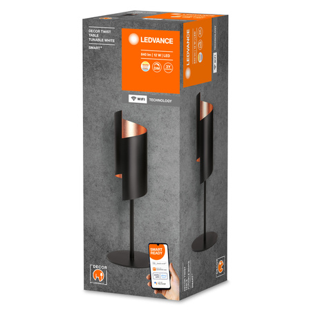 Inteligentna Lampa Stołowa LED 12W SMART+ WiFi CCT Ściemnialna Czarna Twist Table LEDVANCE