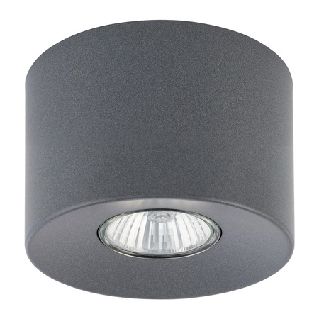 Lampa Sufitowa Oprawa Natynkowa ORION GRAPHITE Spot Halogenowa Grafitowa Okrągła GU10 3235 TK Lighting