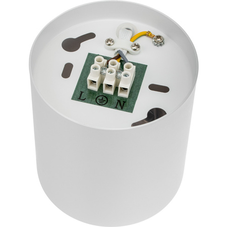 Oprawa Natynkowa HALOGENOWA Aluminiowa Biała SPOT TUBA 10cm do LED GU10 Bellalux