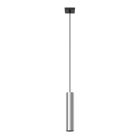 Lampa Sufitowa Wisząca Zwis GU10 Tuba Żyrandol Tubularna Chrom Nowoczesna Lagos Sollux