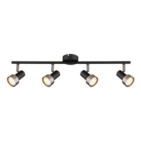 Lampa Sufitowa Oprawa Halogenowa Punktowa Reflektor Spot GU10 Czarny Industrialny Konrad Rabalux
