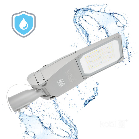 Lampa Uliczna LED Przemysłowa Oprawa Drogowa 120W 20400lm 4000K Neutralna IP66 IK09 Szara Master Street Kobi