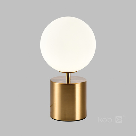 Lampka Biurkowa Oprawa Stołowa Dekoracyjna G9 Złota Elegance Kobi