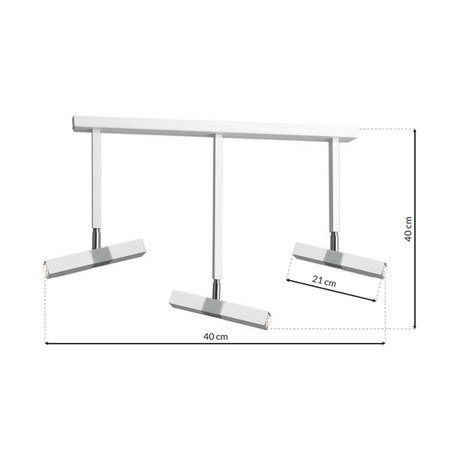 Lampa Sufitowa CASTRO Biała Chrom 3xG9 Milagro