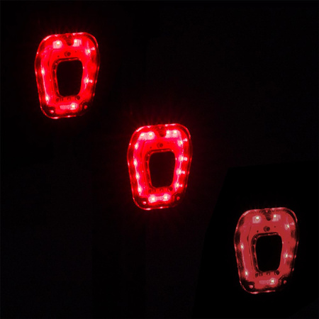 Lampka Latarka Rowerowa Światło Tył LED USB Czerwona z Akumulatorem 5 Trybów Świecenia VAYOX