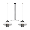Lampa wisząca BJORN 2xE27 Retro Ozdobne Osłony Żarówek Biała MLP4810 Milagro Metal