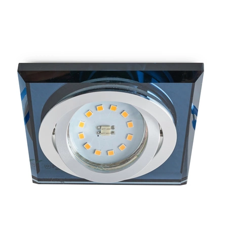 Oprawa Podtynkowa GU10 Halogenowa Wpuszczana Spot Oczko Czarna Kwadratowa Kobi