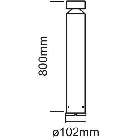 Lampa Ogrodowa Zewnętrzna SŁUPEK 6W 360lm 3000K 80cm Endura Style Cylinder LEDVANCE