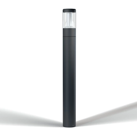 Lampa Ogrodowa Zewnętrzna Stojąca Słupek 12W 610lm 3000K IP54 Szary Endura Ledvance
