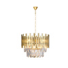 Lampa Wisząca Sufitowa Żyrandol ASPEN Złota 6xE14 Milagro