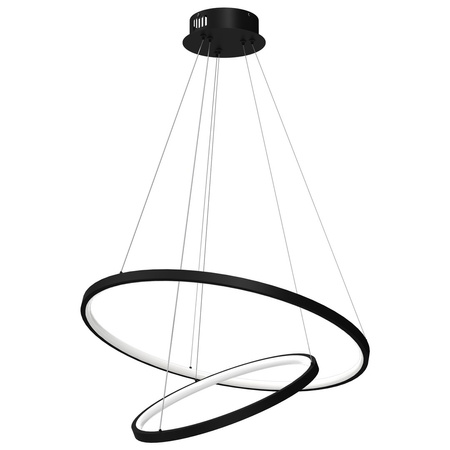 Lampa Wisząca Sufitowa ROTONDA Czarna 51W LED Milagro