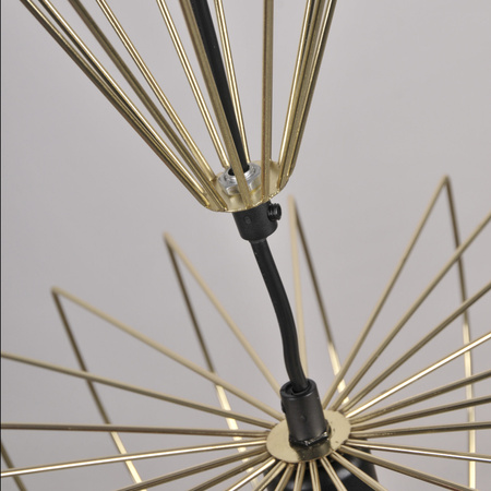 Lampa Sufitowa Wisząca Zwis E27 Złota Jasmina Sanico Goldlux