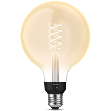 Żarówka LED Globe E27 G125 7W 2100K Ciepła Filament PHILIPS HUE White Bluetooth Zigbee