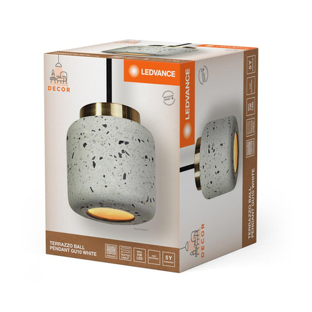 Lampa Sufitowa Wisząca Dekoracyjna GU10 Zwis Biały Lastryko Decor Ledvance